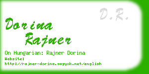 dorina rajner business card